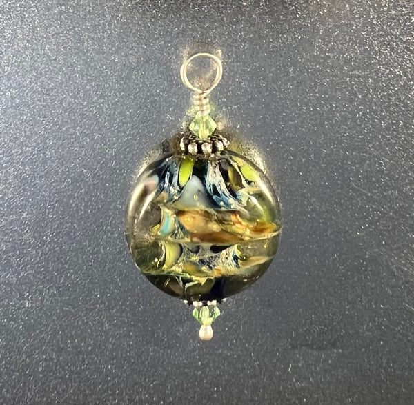 Hurricane Lampwork Pendant