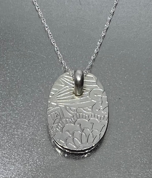 Limoges Flowers Pendant