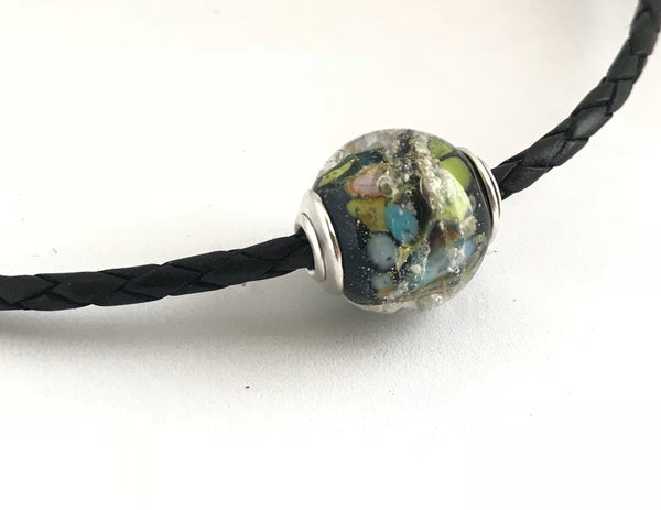 Remember Me - Lampwork (Glass) Memory Bead