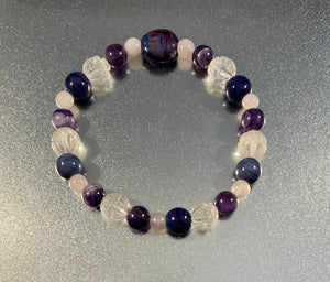 Shades of Purple Scarab Bracelet (01)
